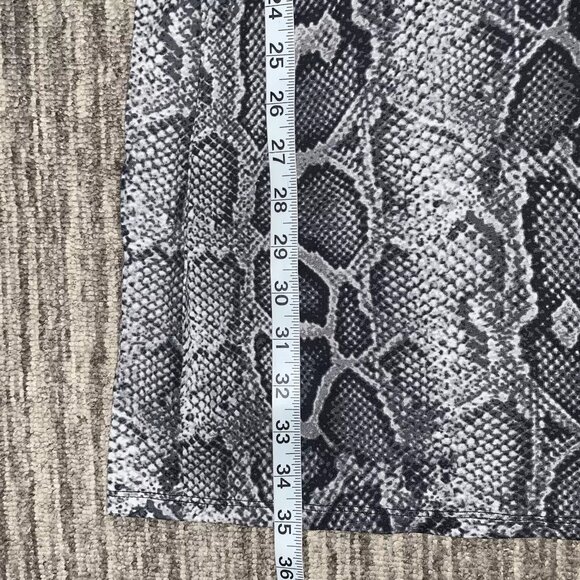 Michael Kors Womens XS Hooded Python Snake Print Mini Dress Black Gray NWT - Picture 5 of 8